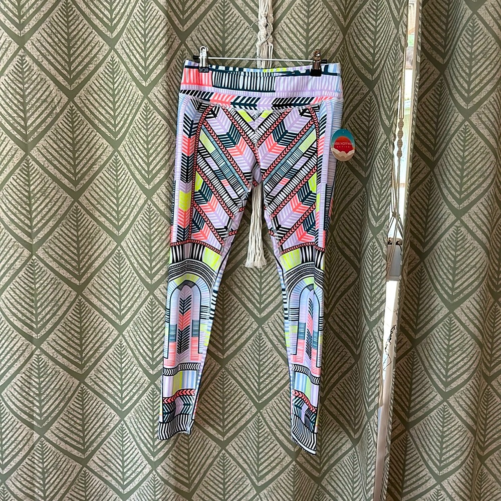 NWT Mara Hoffman Active 7/8 Low Rise Hot Yoga Leggings Size Medium